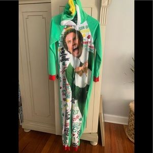 Buddy the Elf Union Suit Onesie Pajama Size Medium Like New